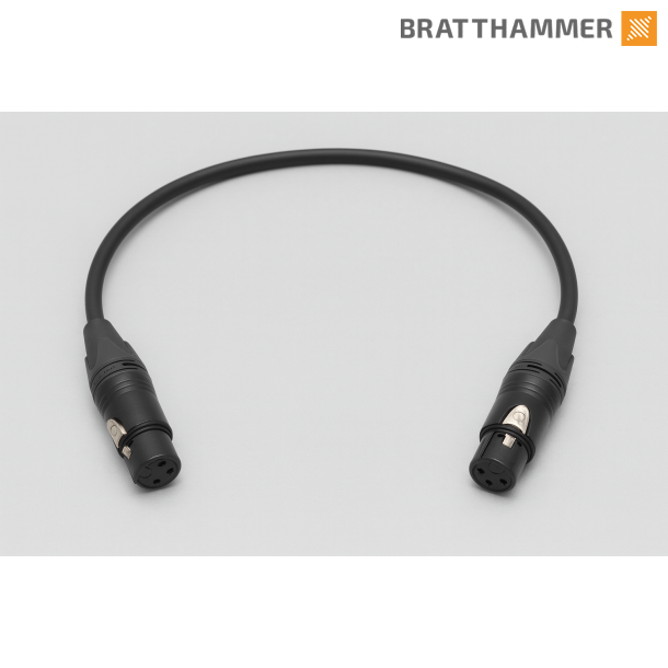 XLR adapter 3-pin female - 3-pin female