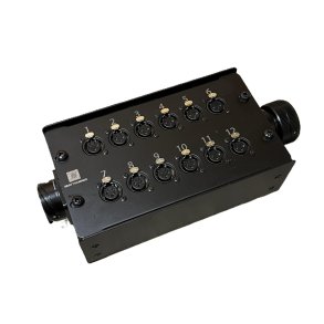LK37 Stageboks - 1x LK37 Male 12x XLR 3-pin Female + LK Link
