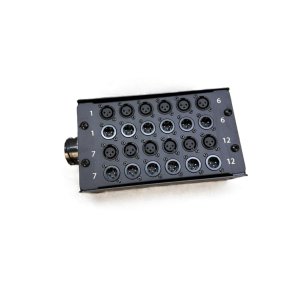 LK37 Stageboks - 1x LK37 Male 12x 3-pin Male + 12x XLR 3-pin Female