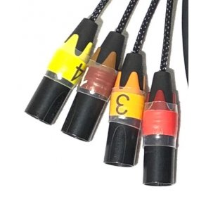 Multikabel 4-par 5-pin Eurocable DMX