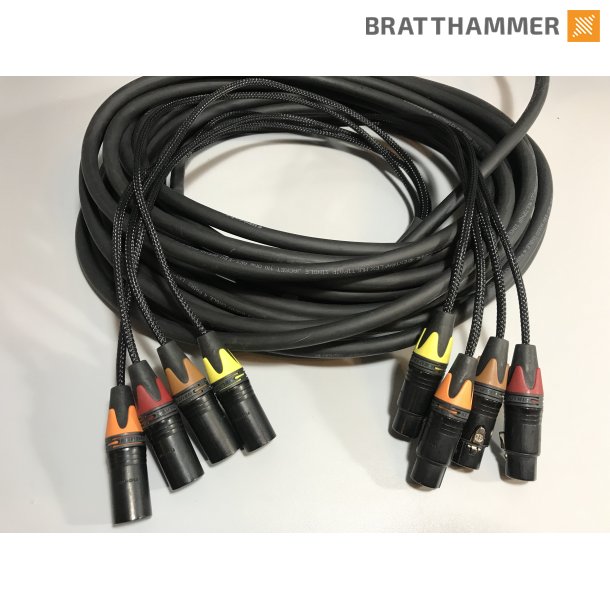 Multikabel 4-par 3-pin Eurocable AES
