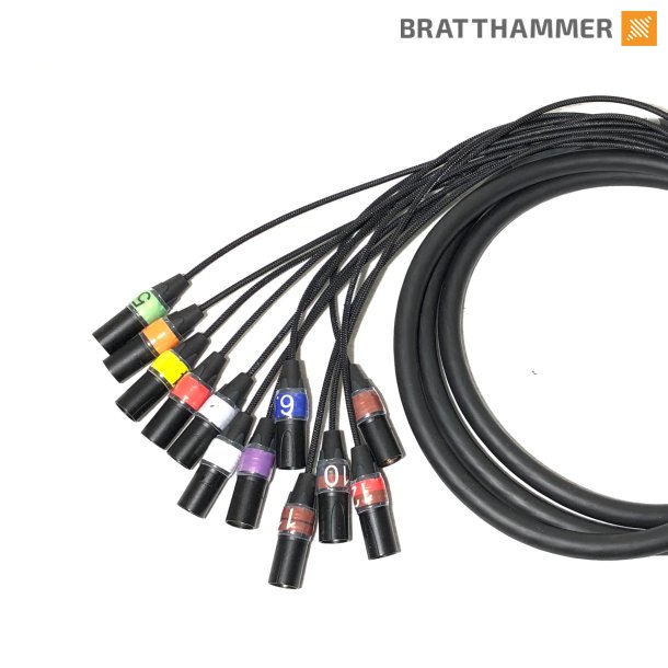 Multikabel 12-par 3-pin Eurocable