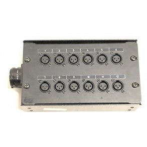 LK37 stageboks - 1x LK37 Male 12x XLR 3-pin Female