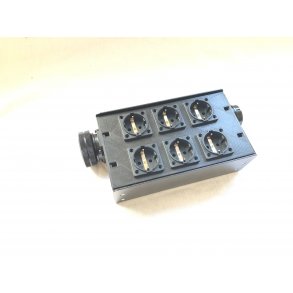 Socapex Stageboks - 6x single schuko