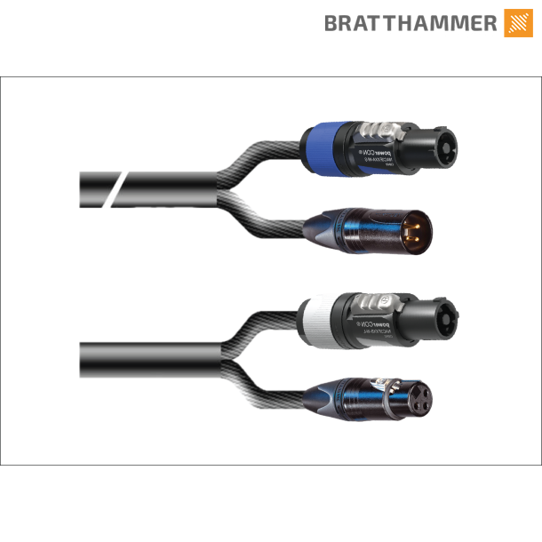 Hybrid AUDIO - Powercon bl/gr, 3-pin