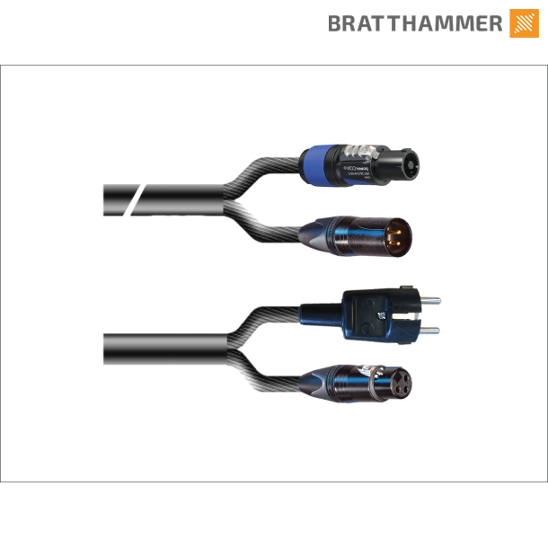 Hybrid AUDIO - Schuko - Powercon bl, 3-pin