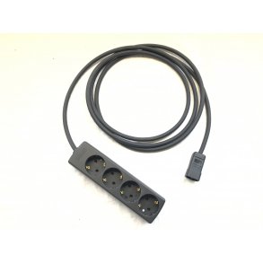 Euro C14 - Schuko 4-veis