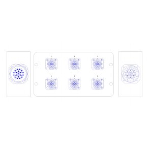 Socapex Syntax Stageboks - 6x true1 + soca link