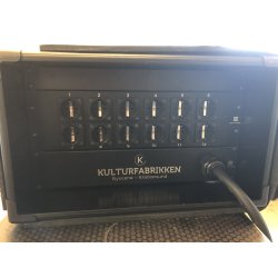 PDU 6U 230V 63A 12-kurser - 12x Singel schuko