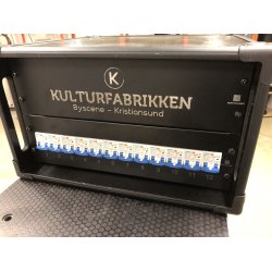 PDU 6U 230V 63A 12-kurser - 12x Singel schuko