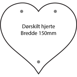 Drskilt hjerte 150mm 