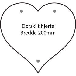D�rskilt hjerte 200mm