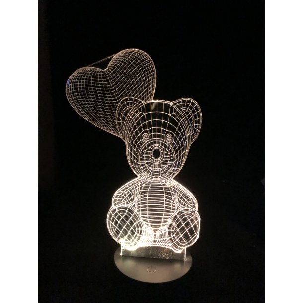 3D Lampe - Bamse 1