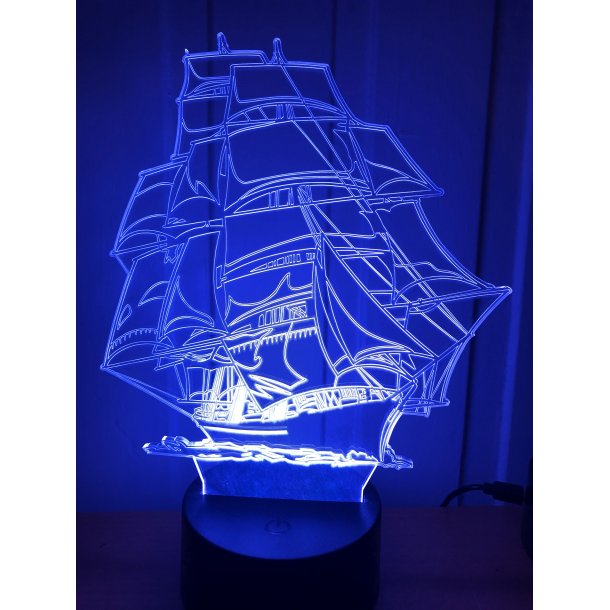 3D Lampe - Seilskute