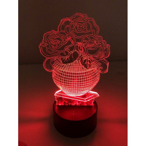 3D Lampe - Vase 2