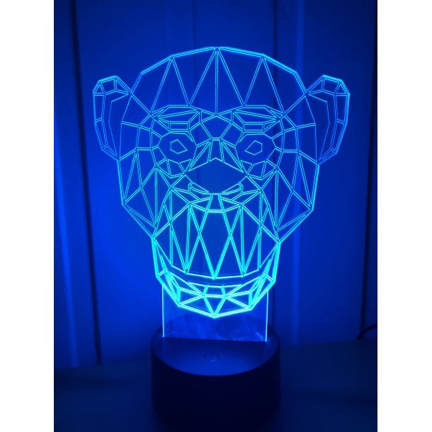 3D Lampe - Apekatt