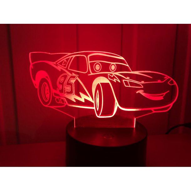 3D Lampe - Lighting McQueen  