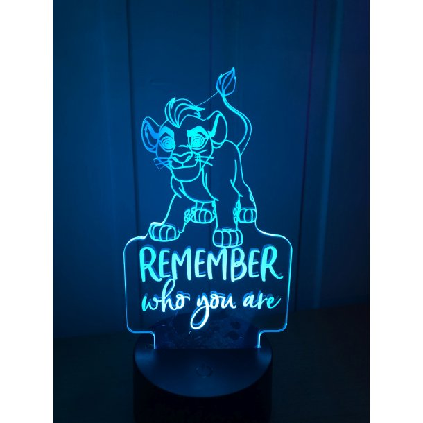 3D Lampe - Simba remember who you are