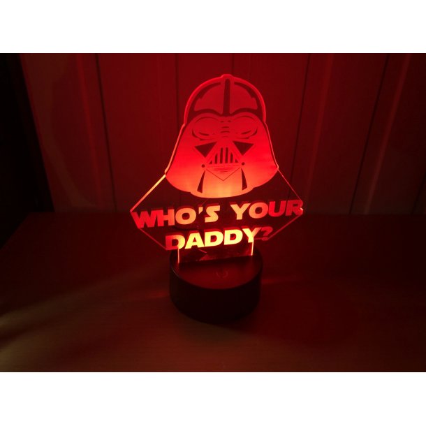 3D Lampe - Darth vader - who's your daddy?