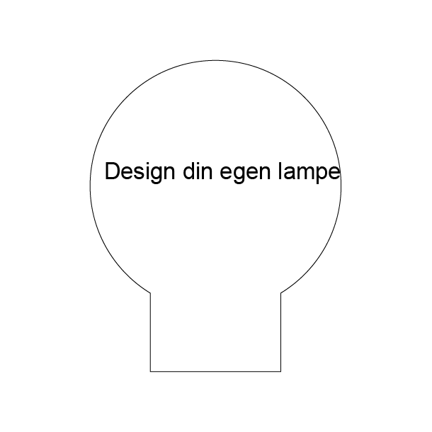 3D Lampe - Eget design - Sirkel