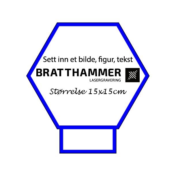 3D Lampe - Eget design - Hexagon