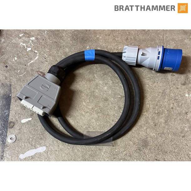 Adapter 230V 32A til harting 2m