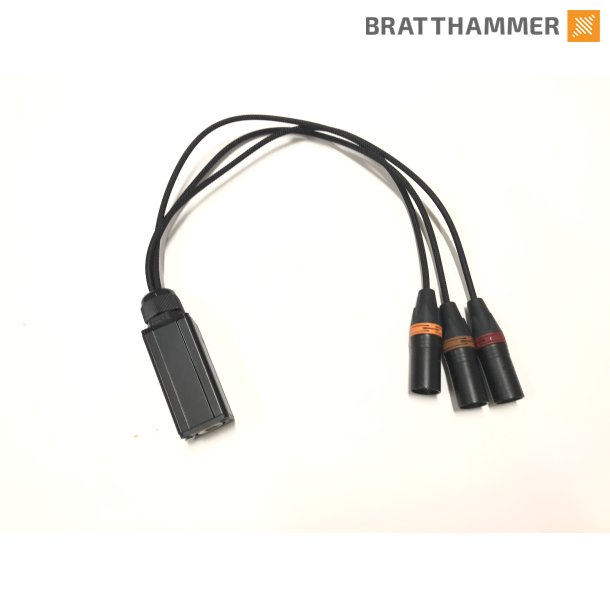 Ethercon chassis -  3x XLR 5pin male 
