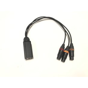 Ethercon chassis -  3x XLR 3pin female 