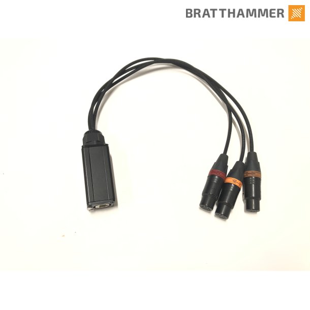 Ethercon chassis -  3x XLR 3pin female 