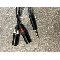 Stereojack 6,3mm - 2x XLR 3-pin male