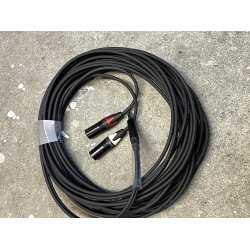 Stereojack 6,3mm - 2x XLR 3-pin male