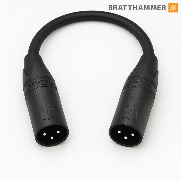 XLR adapter 3-pin male - 3-pin male