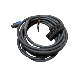 Speakon 8 til stageboks med 4x speakon NL4 chassis