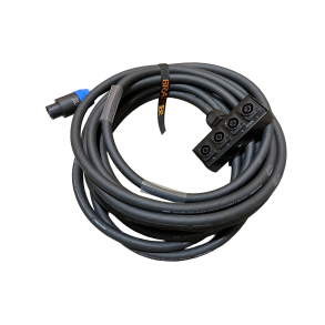 Speakon 8 til stageboks med 4x speakon NL4 chassis