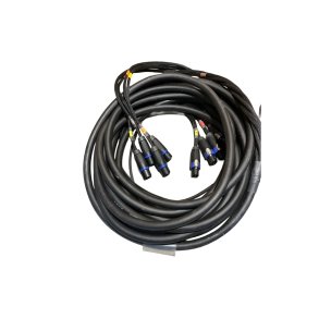 Speakon Multi 4x Speakon4 male - 4x Speakon4 female