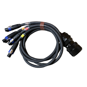 Speakon Adapter - Socapex female til 4x speakon 4x2,5mm NL4 1m