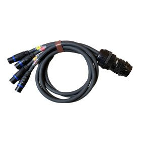 Speakon Adapter - Socapex female til 4x speakon 4x4mm NLT4MXX Male 1m