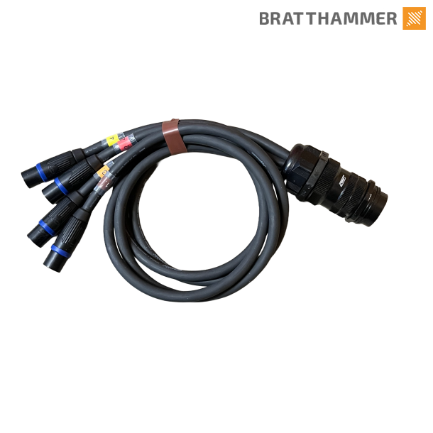 Speakon Adapter - Socapex female til 4x speakon 4x4mm NLT4MXX Male 1m