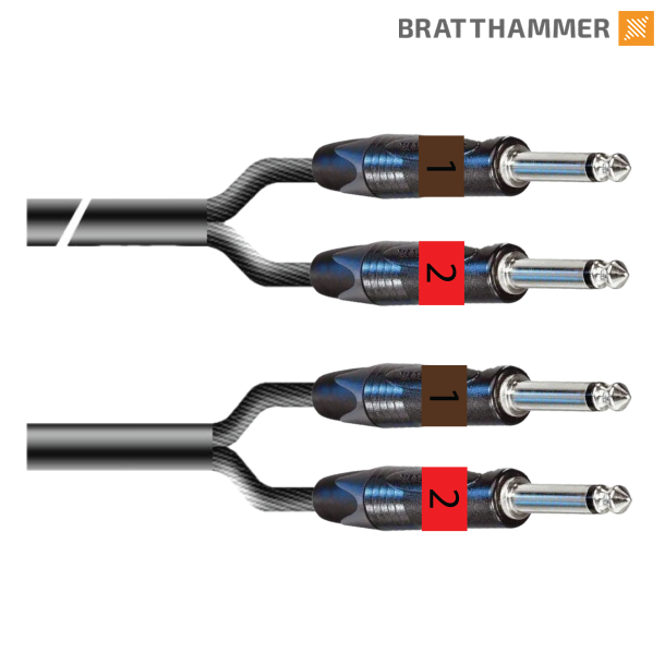 Multikabel 2-par Jack mono - Jack mono