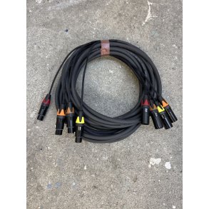 Multikabel 4-par 3-pin 10m