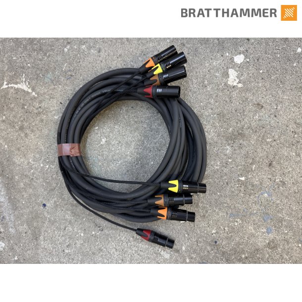 Multikabel 4-par 3-pin Sommercable 10m