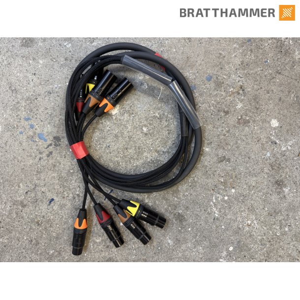Multikabel 4-par 3-pin Eurocable AES/EBU 2m