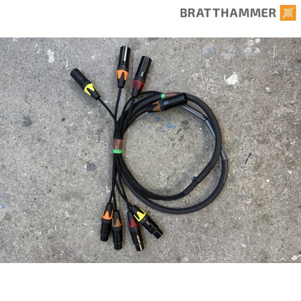 Multikabel 4-par 3-pin Eurocable 1,5m