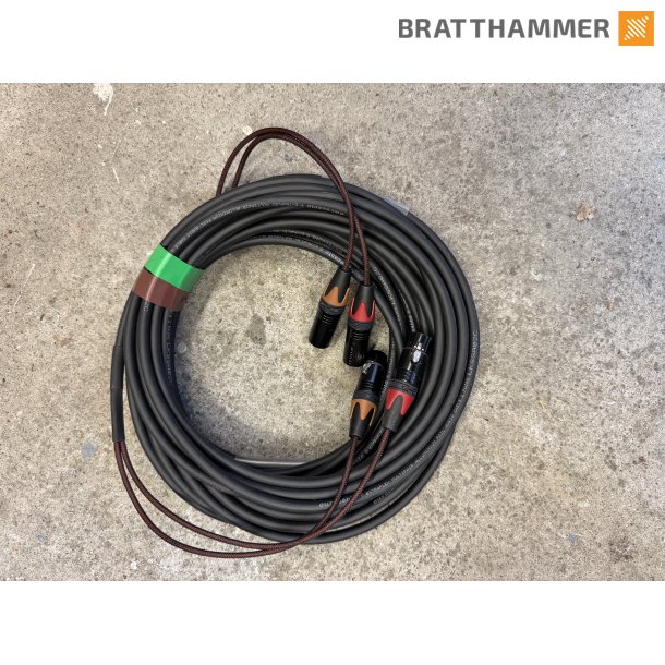 Multikabel 2-par 3-pin Eurocable 15m